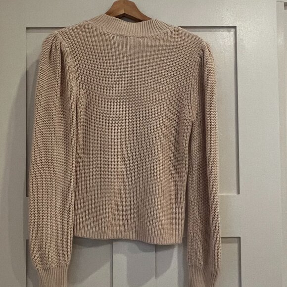 Evereve Mock Knit Sweater Size Small - Picture 2 of 5
